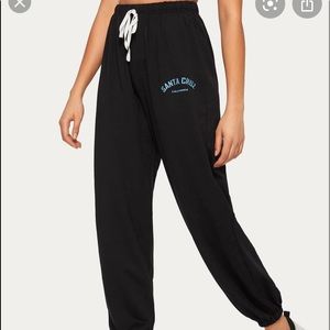 Santa Cruz California black sweatpants